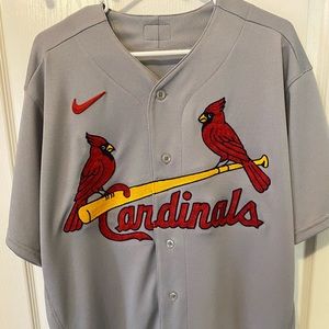 MLB Authentic St. Louis Cardinals Off White Nike Jersey.